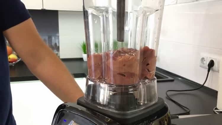 To prepare a beef liver cake with a simple recipe, prepare the ingredients