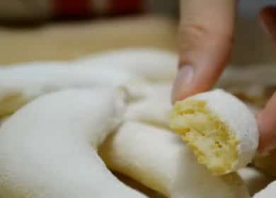 Cookies Bananas from cottage cheese and sour cream - unrealistically delicious and melts in your mouth