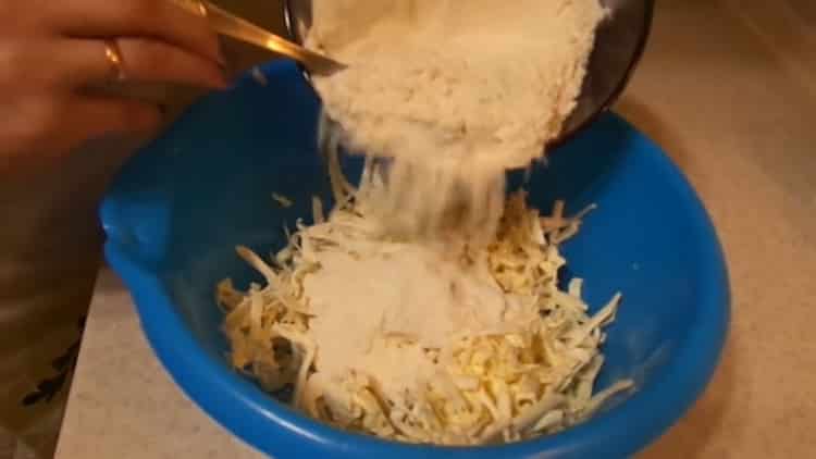 To make homemade cookies on margarine, sift the flour