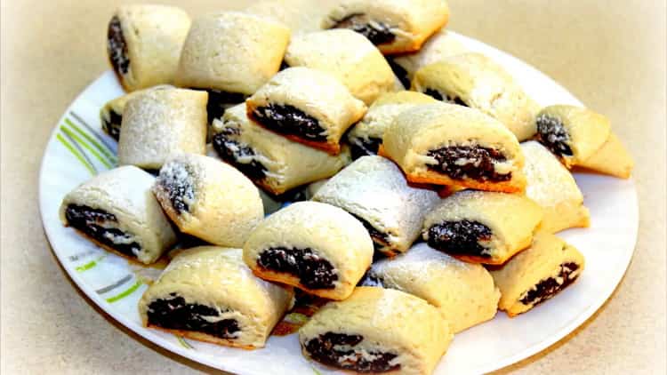 Two-color cottage cheese cookies without butter and margarine