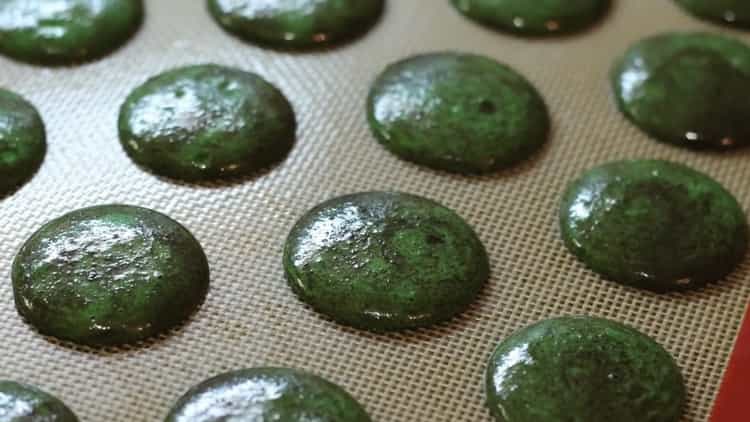 To make macaroni cookies, prepare a baking sheet