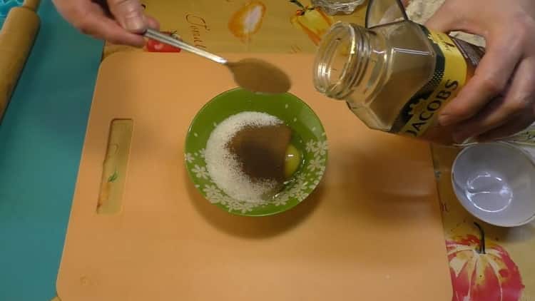 Add coffee to make margarine cookies