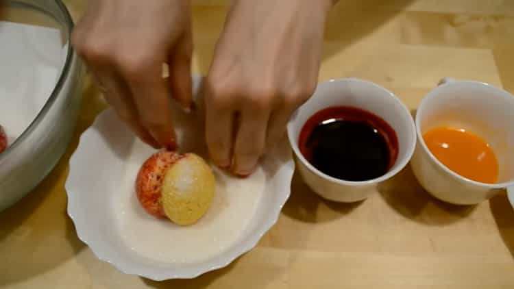 To make peaches, prepare a sprinkle