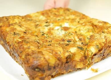 Torn lavash pie with cheese and herbs - a delicious proven recipe