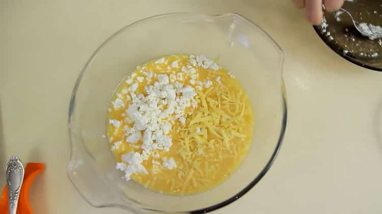 To make lavash pies, mix the ingredients