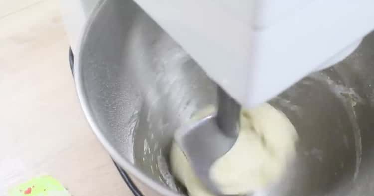 To make 4 cheese pizza, add flour