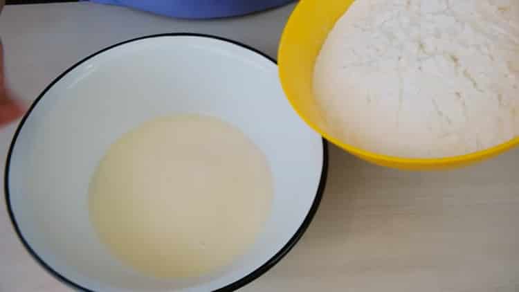 To make pizza without yeast, add flour