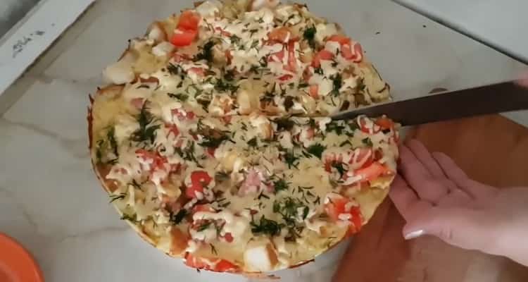 pizza without dough is ready