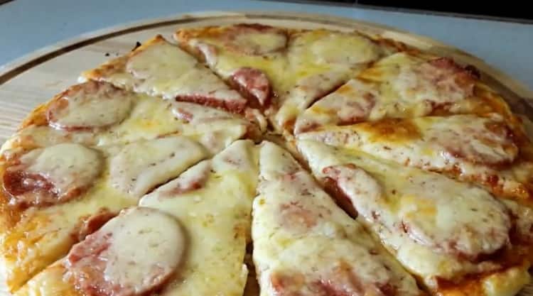How to learn how to cook delicious pizza on kefir in the oven