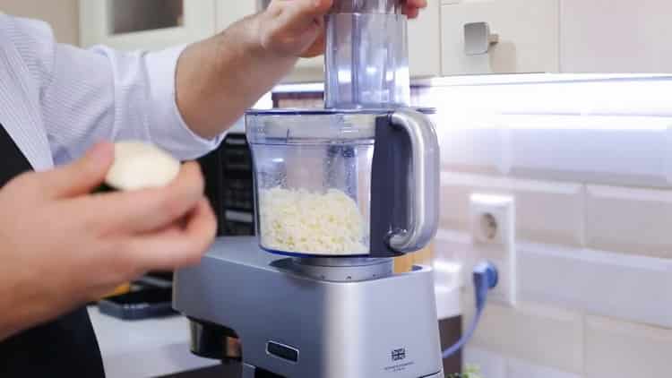 To make a pizza pie, grate cheese