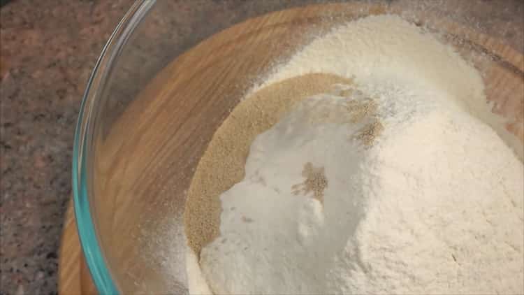 To make pizza with chicken and pineapple, prepare the ingredients