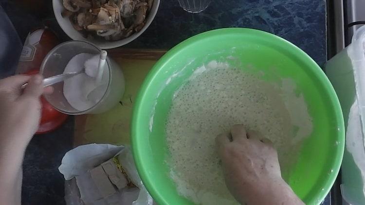 To prepare pizza with pickles, prepare the ingredients