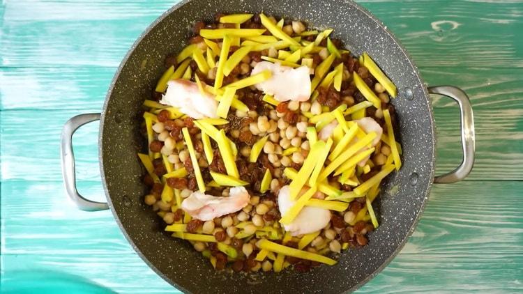 To cook pilaf, add kurdyuk