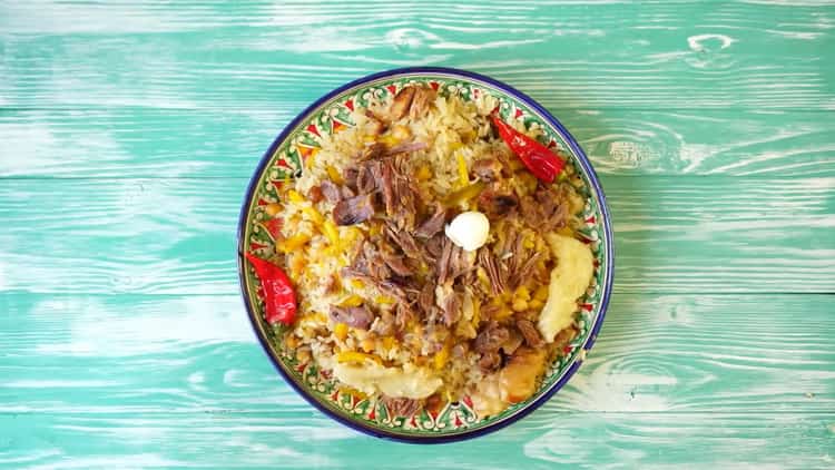 delicious pilaf is ready