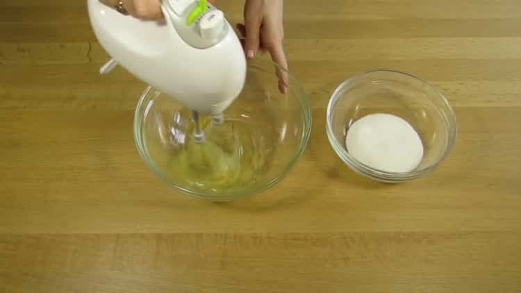 Beat whites to make cottage cheese pie