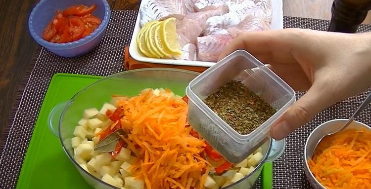 For cooking fish in a double boiler. prepare spices