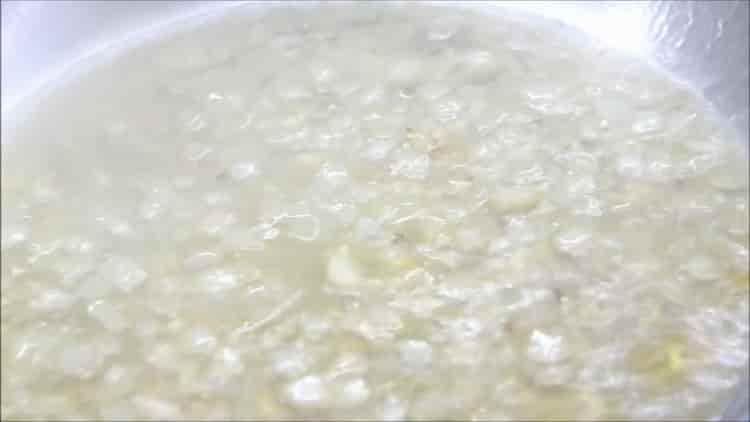 To make fish in a creamy sauce, add wine