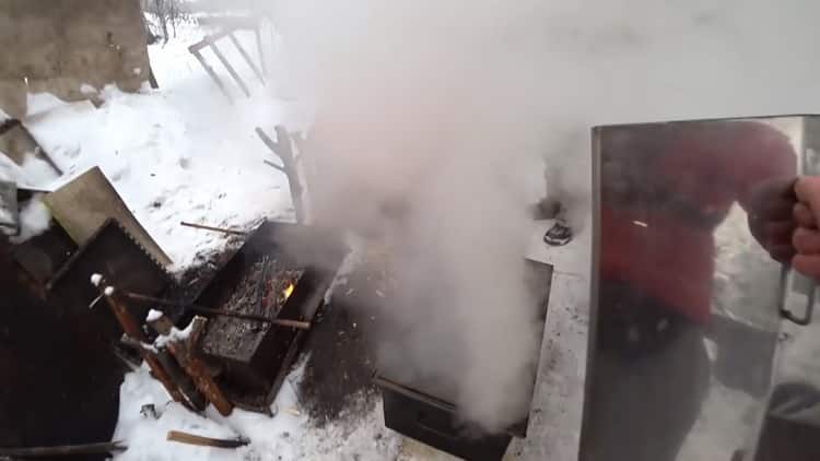 To cook hot smoked fish, prepare the ingredients