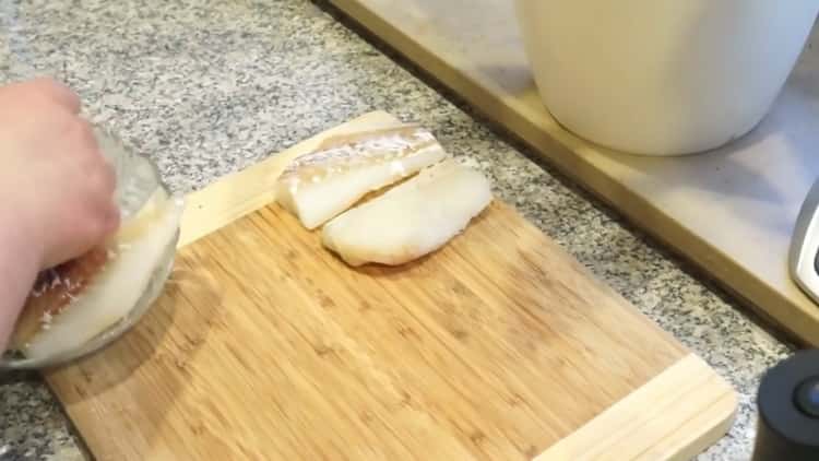 To prepare fish in Greek, prepare the ingredients