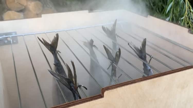 To prepare cold-smoked fish, prepare the necessary equipment