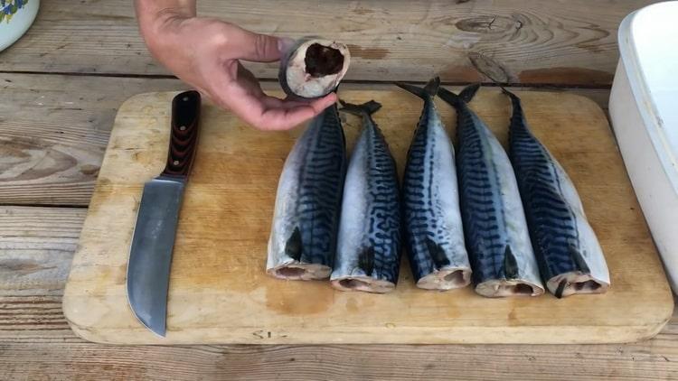 To prepare cold smoked fish, prepare the ingredients