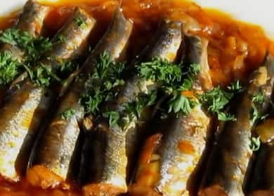 Salaka with vegetables in tomato sauce - a budget and tasty recipe