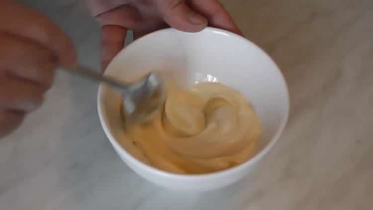 To cook salmon with potatoes in the oven, prepare the sauce