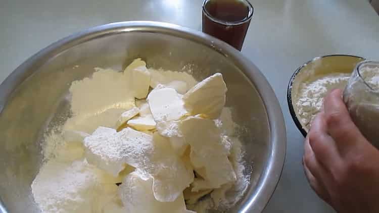 For making puff pastry. mix butter with flour