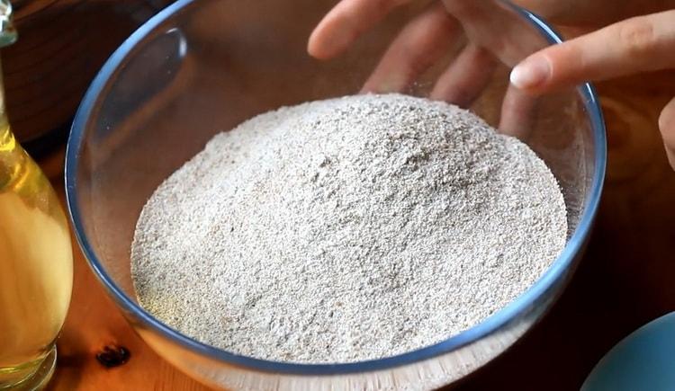 To prepare salt cookies, prepare the ingredients
