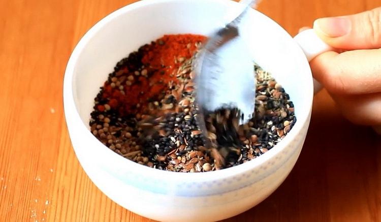 To make salt cookies mix spices