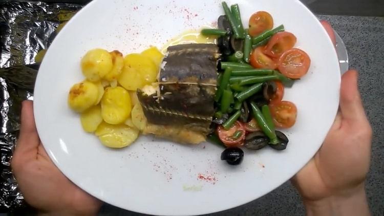 sterlet dish is ready