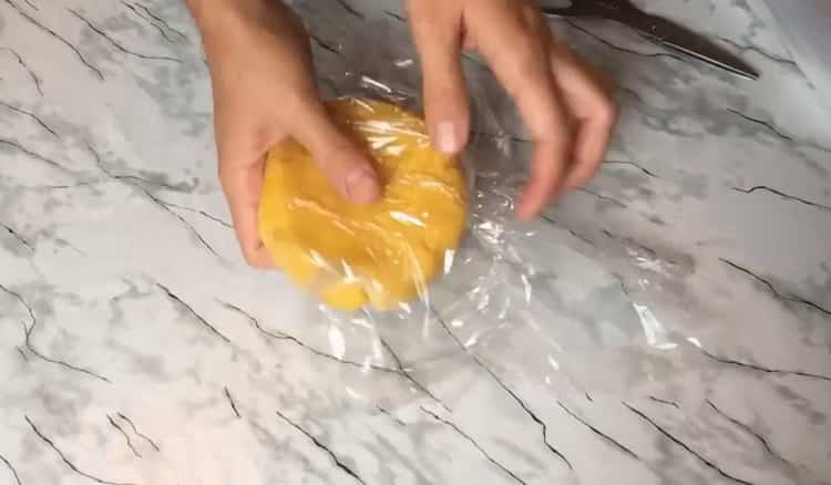 To make cheese biscuits, put the dough in the refrigerator