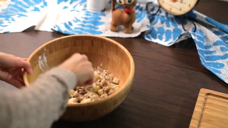 To prepare oatmeal curd cookies, prepare the dough