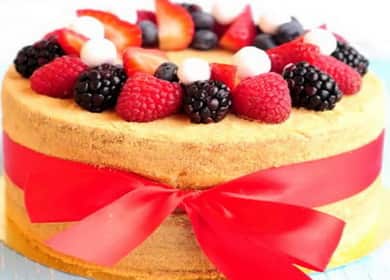 Honey cake with sour cream according to a step by step recipe with photo