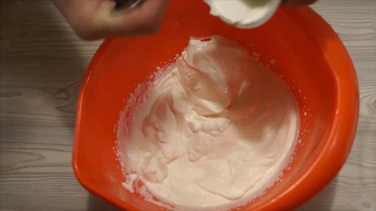 To make a pancho cake with pineapple and walnuts, make a biscuit