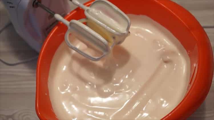 To make a pancho cake with pineapple and walnuts, prepare a cream