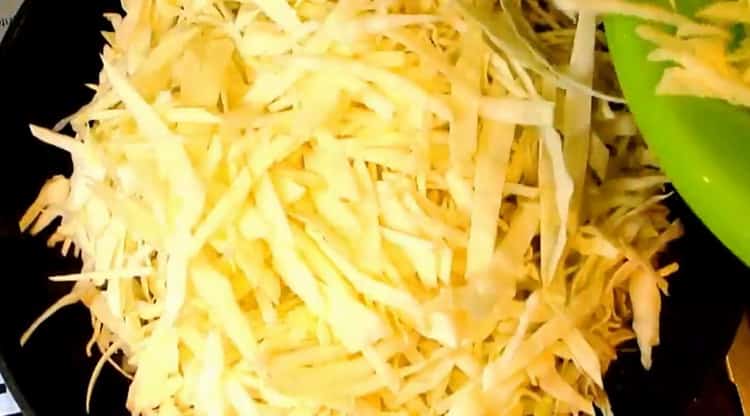 Sauteed cabbage with onions