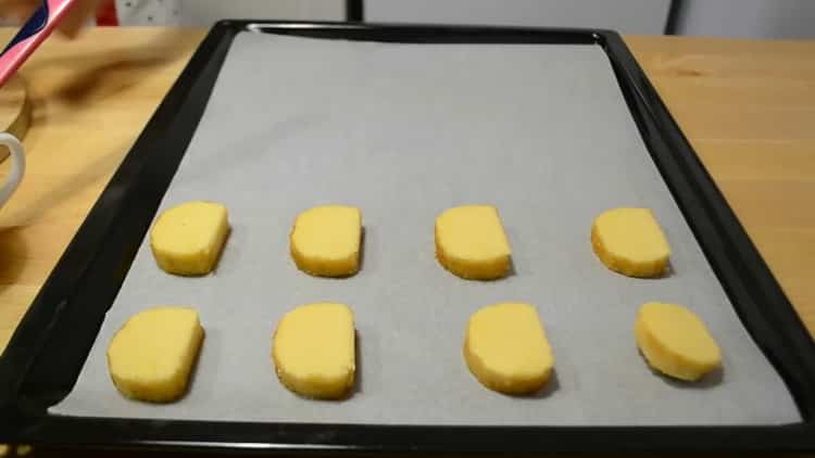 Preheat the oven to make French cookies