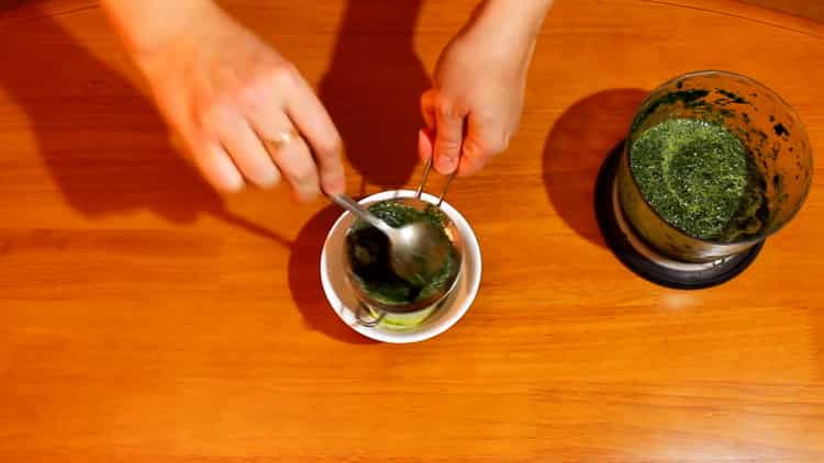 To steam khinkali, prepare a dye