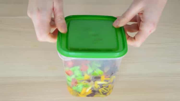 Prepare candied fruit for making a Christmas cake