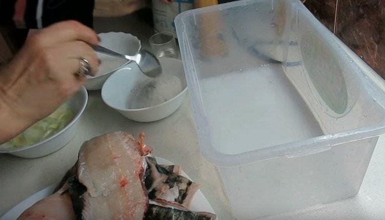 For salting, mix the salt with sugar.