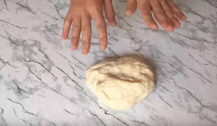 Knead the dough thoroughly.