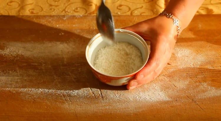 We also mix coconut with sugar.