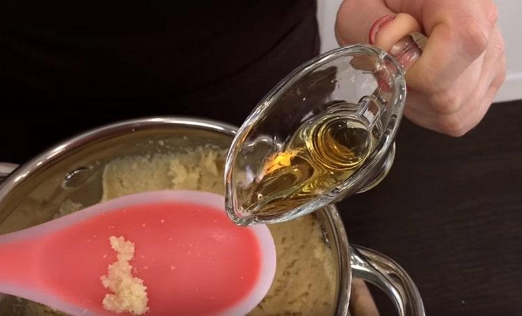 We also add almond essence and rum.