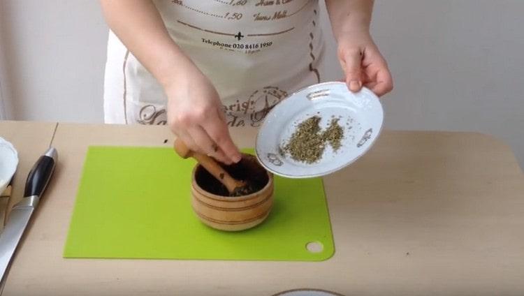 Add Italian herbs to the seasoning.