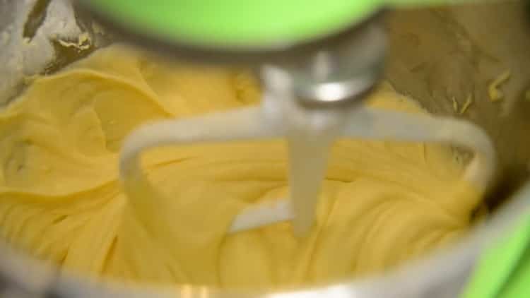 To make cupcakes at home, prepare the dough