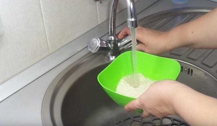 Rinse with cold water.