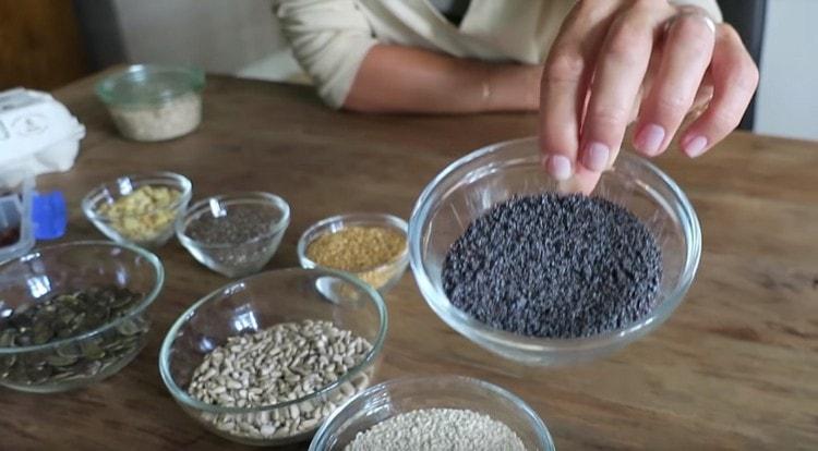 Measure the required amount of all seeds.