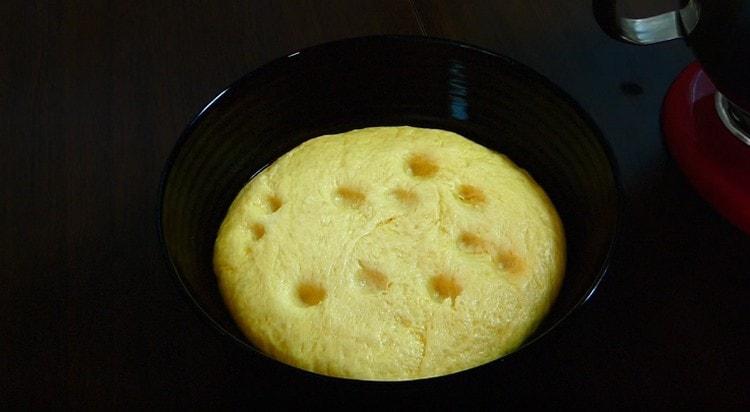 Then the dough should be sent to the refrigerator overnight.