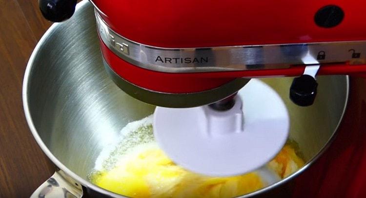 Mix the dough with a mixer.